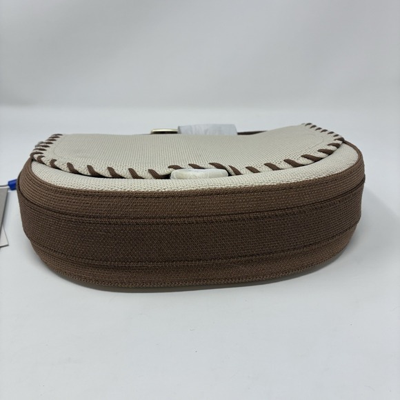 Rothy's The Saddle Bag Flat White $189 MSRP 6x9x7" Crossbody NWT - Picture 8 of 16